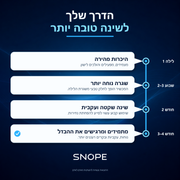 SNOPE V1 - על איכות שינה לא מתפשרים